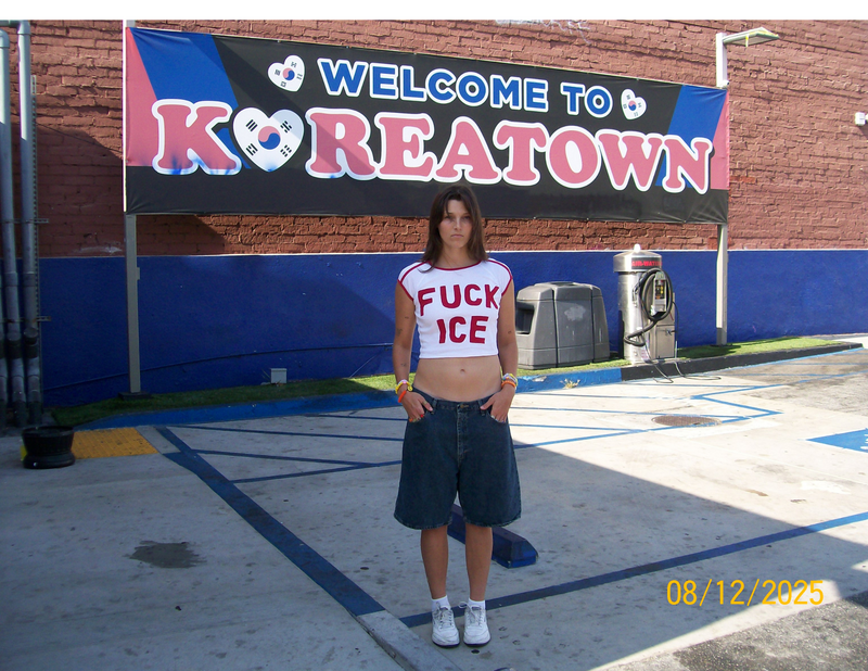 fuck ICE baby tee (S)