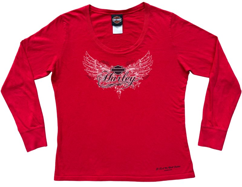 harley davidson long sleeve top (L)