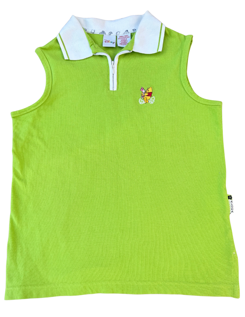 winnie the pooh green polo tank (S but seems closer to a L)