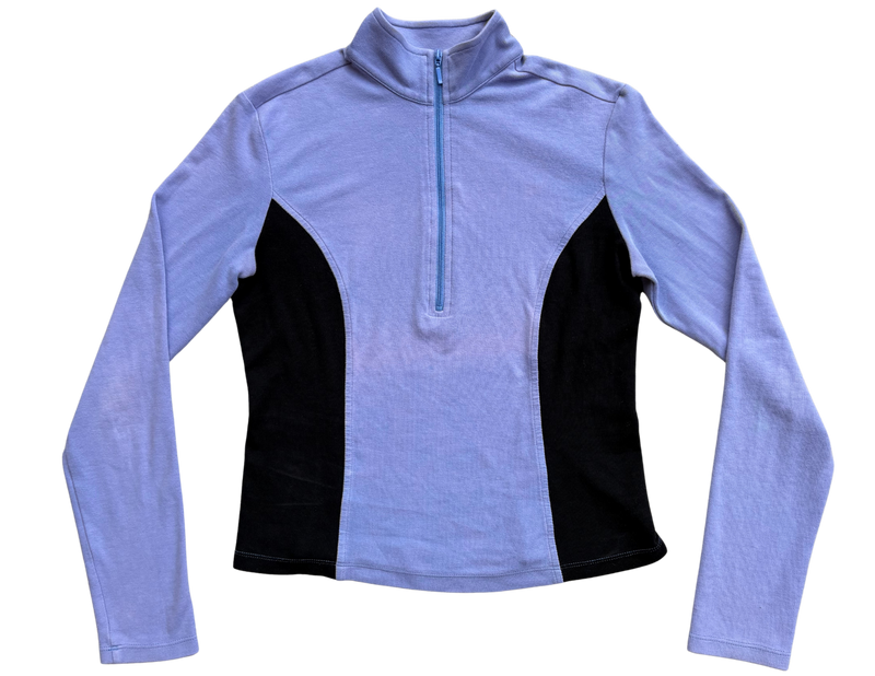 vintage express purple quarter zip (S)